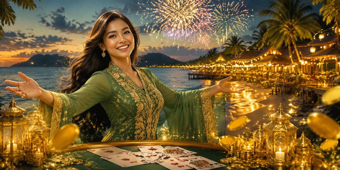 Pemain Malaysia menikmati promosi perayaan melalui telefon pintar di Langkawi